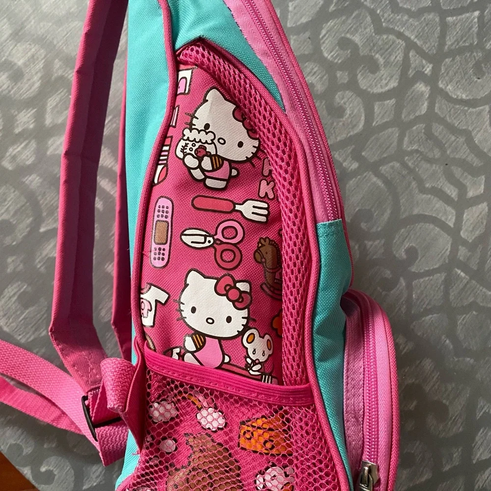 Hello Kitty Pink and Blue‎ Kids Backpack CLEAN
